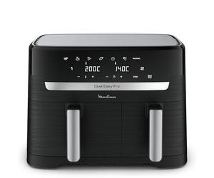 Moulinex - Easy Fry Dual air fryer - 7 programmes - 8,3L - Noir | Friteuse sans huile double tiroir pour 8 personnes - 7 programmes automatiques - Cuisson rapide et économie d'énergie