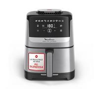Moulinex Easy Fry Silence EZ552DF0 Friteuse à air, 5 l, 1,5 kg, Silent Technology, système Easy Clean & Store, 10 programmes préréglés, acier inoxydable
