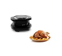 Moulinex Extra Crisp Cookeo, Couvercle air fryer, Recettes croustillantes, Cuisson sans huile, 4 programmes, Température réglable, Compatible avec les Cookeo 6 L, Noir EZ150800