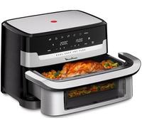 Moulinex Dual Easy Fry Flex EZ922DF0 friteuse Double 9 L Autonome 2700 W Friteuse d'air chaud Noir et Acier inoxydable