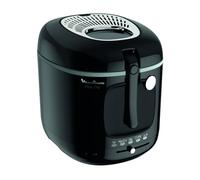 Moulinex Friteuse Fry Mega, Capacité 3,3 L d’huile pour 2 Kg de frites, 1800 W, Thermostat, Minuteur, Voyant lumineux, Parois froides, Tamis filtrant breveté AM480870