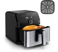 Moulinex Easy Fry Mega EZ855D20 friteuse Unique 7,5 L Autonome Friteuse d’air chaud Noir, Acier inoxydable