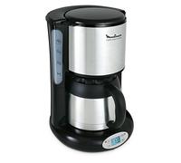 Moulinex FT362811 Cafetière Filtre Subito Programmable Isotherme 8-12 Tasses Verseuse Inox Anti-Goutte Maintien au Chaud 4 Heures Café Noir