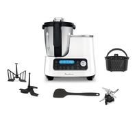 MOULINEX HF452110 Clickchef Robot cuiseur multifonction, Capacité utile 2 L, Compact, 32 fonctions, Balance intégrée, Panier Vapeur
