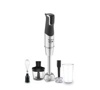 Moulinex Infinyforce pro, Pied mixeur, lames powelix life, Variateur de vitesses, 3 accessoires, 1200 W, Noir et métal,Pied mixeur