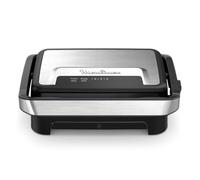 Moulinex Gril de contact Inicio Compact GI270D10 – plaques antiadhésives, facile à nettoyer, argent et noir