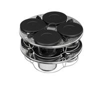 Moulinex Kit de 8 verrines superposables, Cookeo, Couvercles, Entrées, Yaourts et desserts, XA6140E0