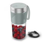 Moulinex Lightmix, Blender portable, Sans fil, 300ml, Puissant, Rechargeable, Eucalyptus LM1C0410