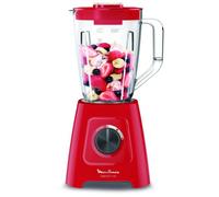 Moulinex LM420510 blender 2 L Mélangeur de table 550 W Rouge et Transparent
