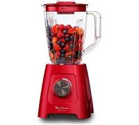 Moulinex LM420510 Blender Mixeur Électrique Blendforce Smoothie Soupe Fruits Légumes 600W Rouge