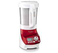 Moulinex LM906110 Blender Chauffant Soup & Co Mixeur Soupes Gaspachos Smoothies Compotes 1100W 2L Rouge
