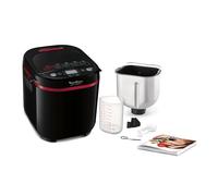Moulinex - Machine à pain Pain Plaisir 17 programmes - 1 kg - Noir | Machine à pain automatique pour 1 à 4 personnes - 17 programmes dont 3 sans gluten - Départ différé et 3 niveaux de dorage