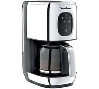 Moulinex Majestuo Cafetière filtre, Programmable 15 tasses, Facile à utiliser, 1000w, Inox/Noir, FG883D10
