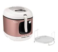 Moulinex Mega 2kg Unique 3,3 L Autonome Friteuse Rose, Blanc