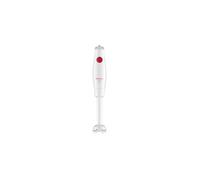 MOULINEX Mixeur Plongeant 350 W Blanc/Rouge Réservoir 800ml 2 Lames Zelkrom Poignée ergonomique