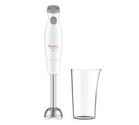 MOULINEX - Mixeur Plongeant DD451110 - 450W - 2 Vitesses + Turbo - Lames Inox Zelkrom - Pied Métallique Anti-Éclaboussures - Verre Doseur 800 ml - Garantie 2 Ans