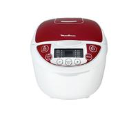 Moulinex Multicuiseur, 5 L, 750 W, 12 programmes, Maintien au chaud, Cuisson vapeur, Cuve antiadhésive amovible, Technologie Fuzzy Logic, Calcul automatique des paramètres de cuisson MK705111