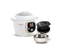 Cookeo MOULINEX CE85XAF0 blanc 6 L, 9 modes de cuisson + Extra Crisp