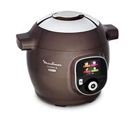 Moulinex Multicuiseur Intelligent Cookeo + Gourmet 6L 6 Modes de Cuisson 150 Recettes Préprogrammées Jusqu'à 6 Personnes + Moule à Gâteaux inclus Marron Glacé CE852900