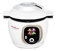 Moulinex Multicuiseur Intelligent Haute Pression 6 L 150 Recettes 6 Modes de Cuisson Guide Pas à Pas Facile et Rapide Application Mon Cookeo Blanc CE851A10, 6 liters