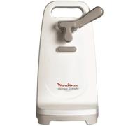 Moulinex DJJ152 Ouvre-Boîte Électrique Openmatic Ouverture Facile Boîtes de Conserves Molette Aimantée 50W Blanc