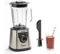 Moulinex Perfect Mix + Blender haute vitesse, 1200 W, Bol verre 2L, 3 programmes automatiques, Smoothie, Glace pilée, Nettoyage