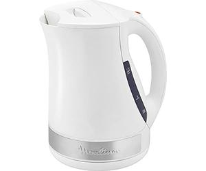 Moulinex Principio Plus Bouilloire, Capacité 1,7 L, Bouilloire électrique, Bouilloire sans fil, Base 360°, 2 niveaux d'eau visibles, Résistance cachée BY108110