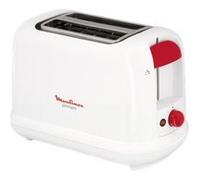 Moulinex Principio plus LT160111 - Grille-pain - 2 tranche - 2 Emplacements - blanc/rouge