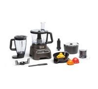 Moulinex Robot cuisine multifonctions, Blender pour smoothies et shakes, 6 options de vitesse, 2 sorties moteur, 10 accessoires, Sécurité renforcée, DoubleForce Silver FP827E10