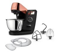 Moulinex - Robot pâtissier i-Coach Touch - Bol 5.5 L - Inox Terracotta | Robot pâtissier connecté avec technologie brevetée - 21 programmes automatiques - Pétrin puissant - Capacité 30 personnes
