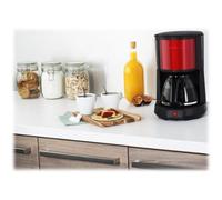 Moulinex Subito 4 Select FG370D11 - Cafetière - 15 tasses - rouge bordeaux/acier inoxydable