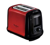 MOULINEX Subito Grille pain 2 fentes rouge toaster Thermostat 7 position Décongetaion Rechauffage Remontrée extra haute LT260D11