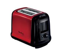 Moulinex LT340D11 grille-pain 7 2 part(s) 850 W Rouge, Acier inoxydable