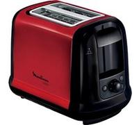 Moulinex Subito Select LT340D11 - Grille-pain - 2 tranche - 2 Emplacements - rouge/noir