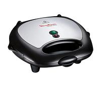 Moulinex SW611812 Croque/Gaufre/Grill Noir/Argent 25, x 27,5 x 9,5 cm
