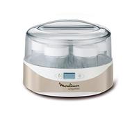 Moulinex YG231E32 Yaourtière Yogurteo 7 Pots de Yaourt Inclus Programmable Écran LCD Minuteur 13W Champagne