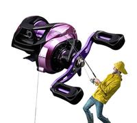 Moulins à pêche pour l'eau - Bobine de poisson,6.3 1 Rapport de transmission Système de freinage ultra souple et puissant pour la pêche en eau salée au saumon de basse et au bar