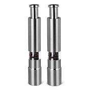 Moulins à Poivre En Acier Inoxydable Avec Bouton-poussoir, Ensemble De Moulin à Sel Et à Poivre Pour Grains De Poivre, Sel De Mer, épices, Moulins à Assaisonnements De Table (2pcs)