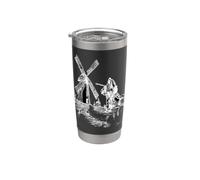 Moulins à vent Don Quichotte Gobelet isotherme en acier inoxydable double paroi