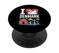 Moulins à Vent I Love Denmark Swan House PopSockets PopGrip Adhésif