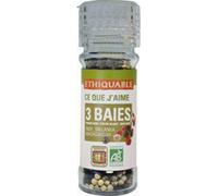 Moulins poivre 3 baies bio,45 g