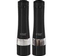 Moulins sel & poivre broyage fin ou grossier - Lumière LED - Noir Noir