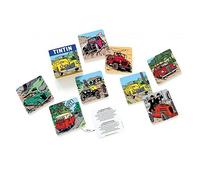 Moulinsart Set de 8 sous-Verres Collection Tintin, Les Voitures (04358)
