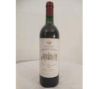 moulis château chemin royal cru bourgeois rouge 1988 - bordeaux france: une bouteille de vin.