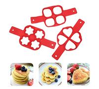 Moulle Pancake Silicone Antiadhésif Outil de Cuisine Anneau Maker Silicone Gâteau De Cuisson Gâteau Oeuf Anneau Pancake Cuisson Moule Moule Crêpes Accessoires Ring Egg Cooker Cuisine Gadget (3 Pcs)