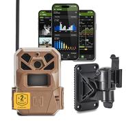 Moultrie Edge 2 Caméra de Suivi cellulaire et Support Flexible - Connexion Automatique 4G LTE - Photo 36 MP à la Demande - Vidéo 1080p avec Audio HD - Portée de détection de 30 m - Flash à Faible