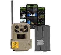 Moultrie Edge 2 Pro Caméra de Chasse cellulaire + Batterie Power Mag - Photo 40 MP - Vidéo 1440p avec Audio HD AI - Connexion Automatique 4G LTE - Batterie 3100 mAh