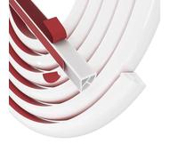 Moulure adhésive en silicone quart de rond, garniture flexible de 3 mètres pour joint d ' étanchéité de porte de fenêtre et d ' angle