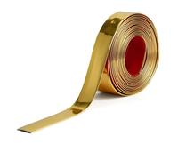 Moulure autocollante universelle for voiture, 5 m, bande décorative autocollante for porte et fenêtre de voiture ou camion(Gold,18mm(0.70Inch))