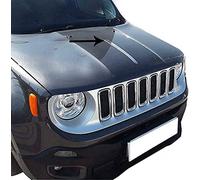 Moulure Baguette décorative pour Capot Avant Compatible avec Jeep Renegade 2014 à 2021, en Acier Inox Chromé